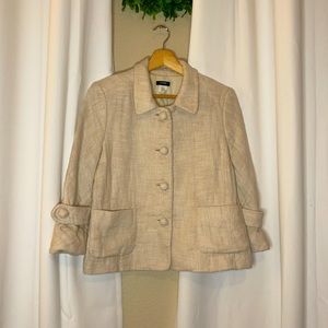 J. Crew Vintage solid ivory jacket 🧥